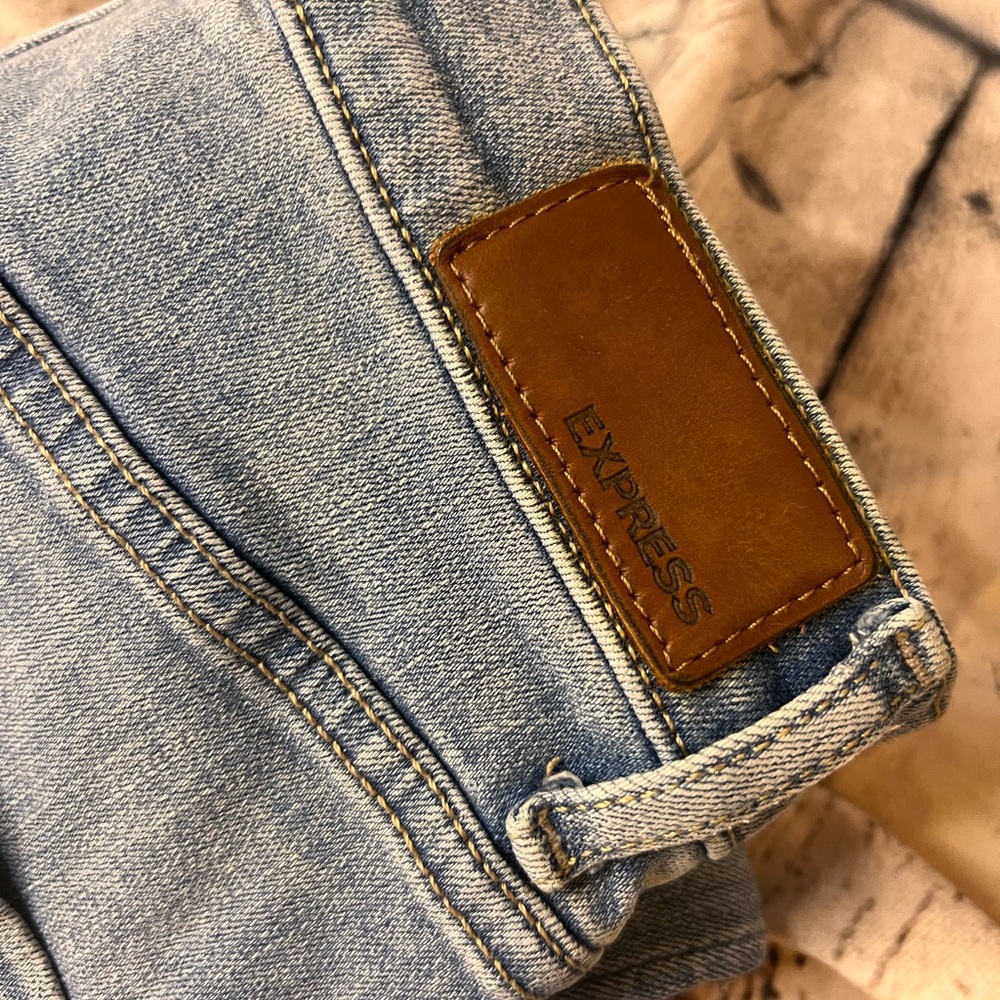 Express Classic Blue Straight Leg Jeans - Picture 6 of 7